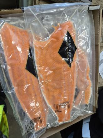 FROZEN PACIFIC SALMON FILLETS D-TRIM (COHO SALMON)